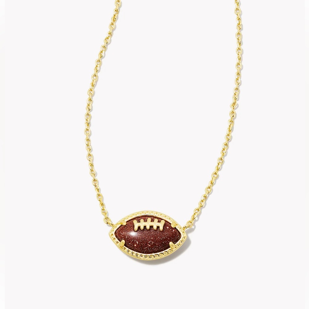 BRAND NEW! Kendra Scott Gold Football Necklace